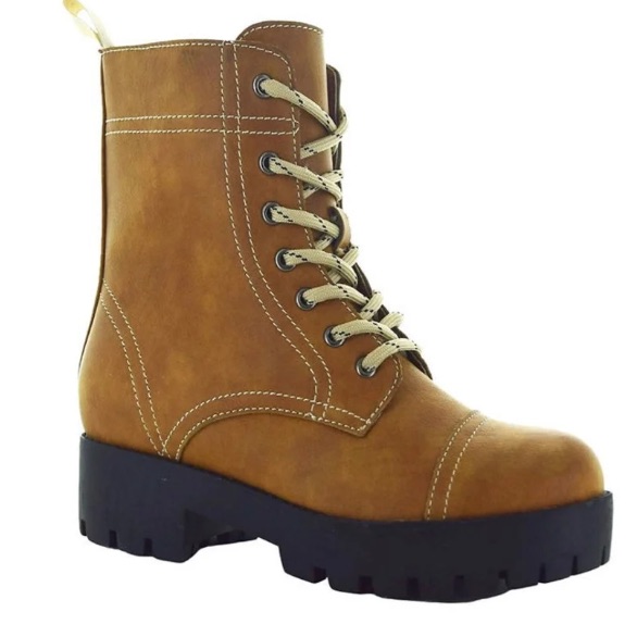 Seven Cognac Women’s Combat Boots Size 7